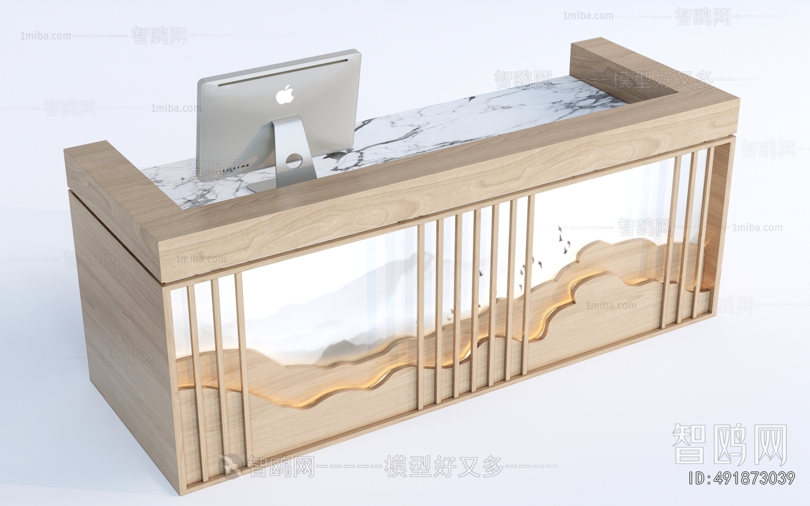 New Chinese Style Reception Desk
