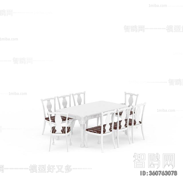 European Style Dining Table And Chairs