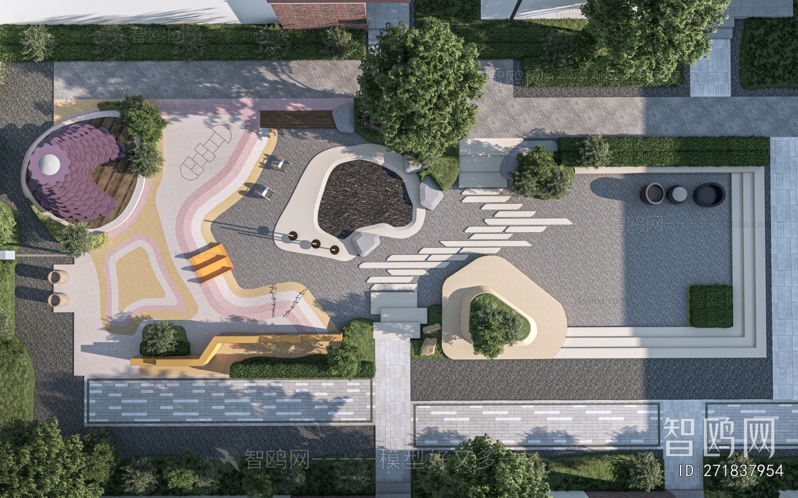 Modern Park Landscape