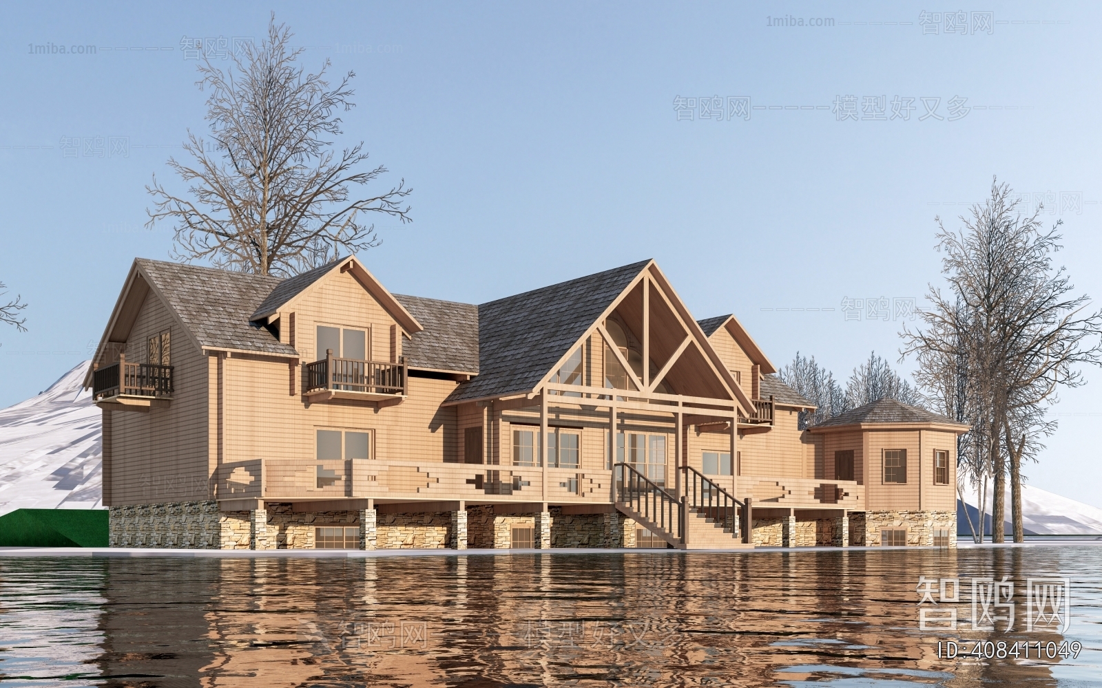 New Chinese Style Appearance Of Commercial Building