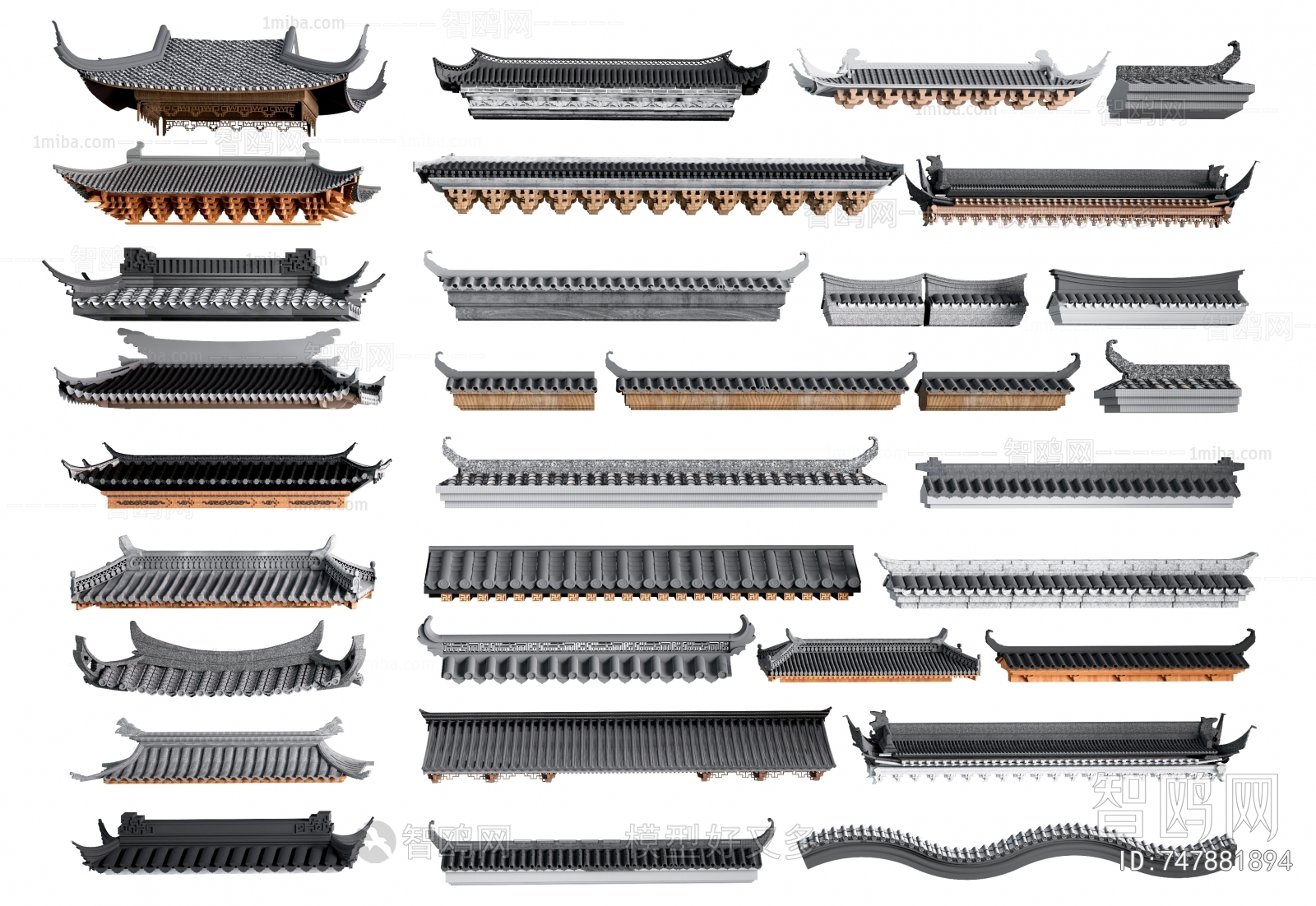 Chinese Style Building Component