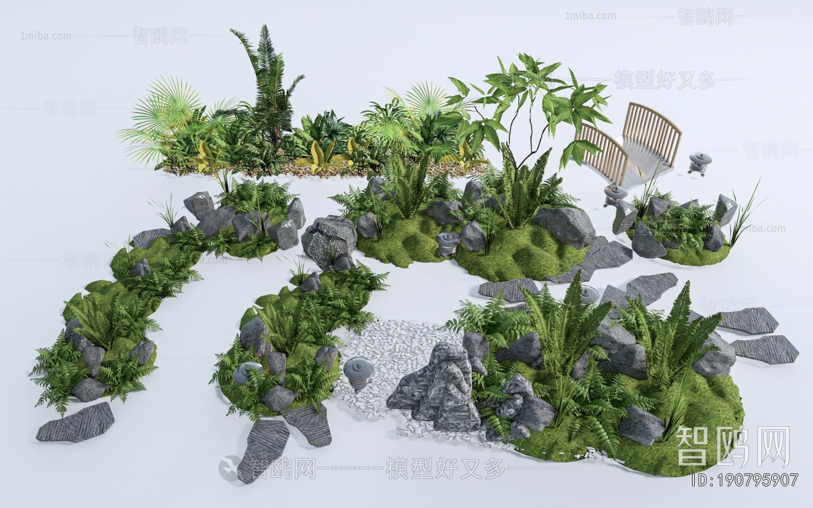 New Chinese Style Rockery Waterscape