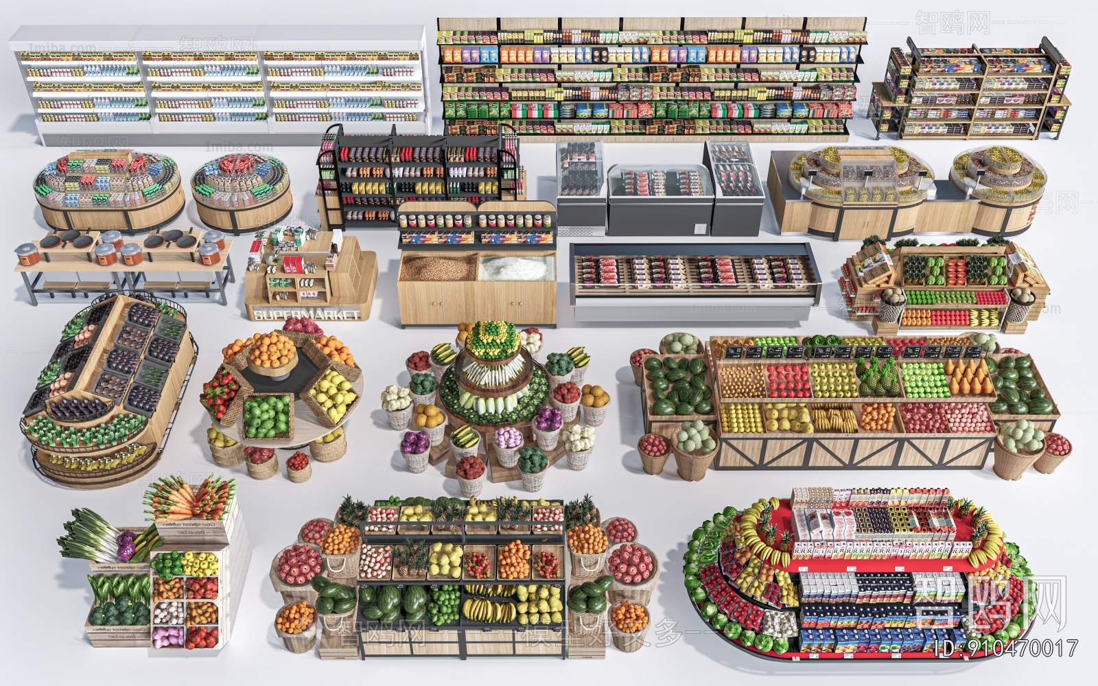 Modern Supermarket Shelf