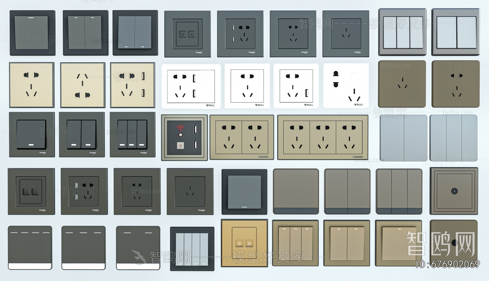 Modern Switch Socket Panel
