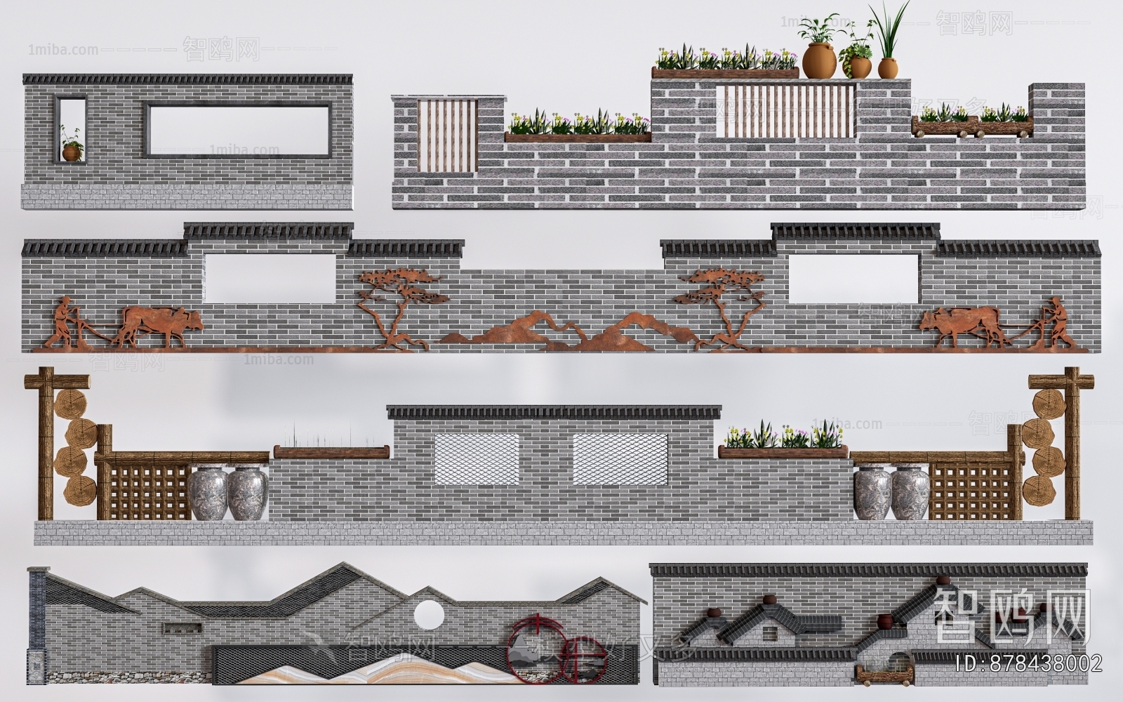 New Chinese Style Landscape Wall