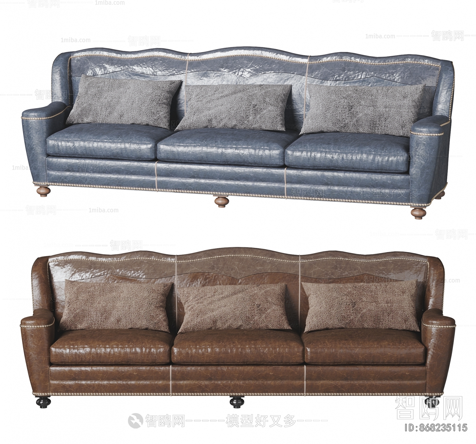 American Style Three-seat Sofa