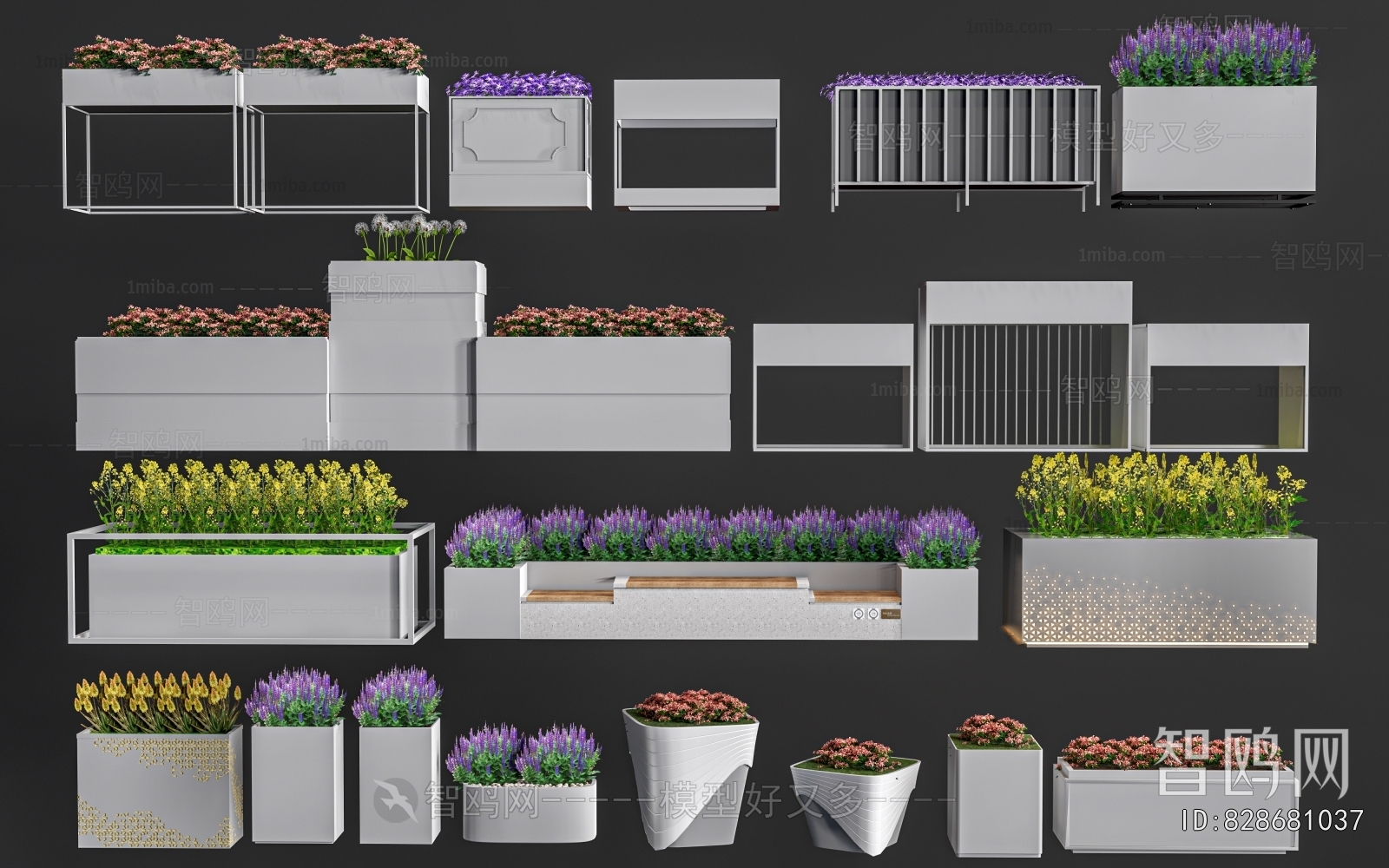 Modern Flower Bed, Flower Bowl, Flower Box