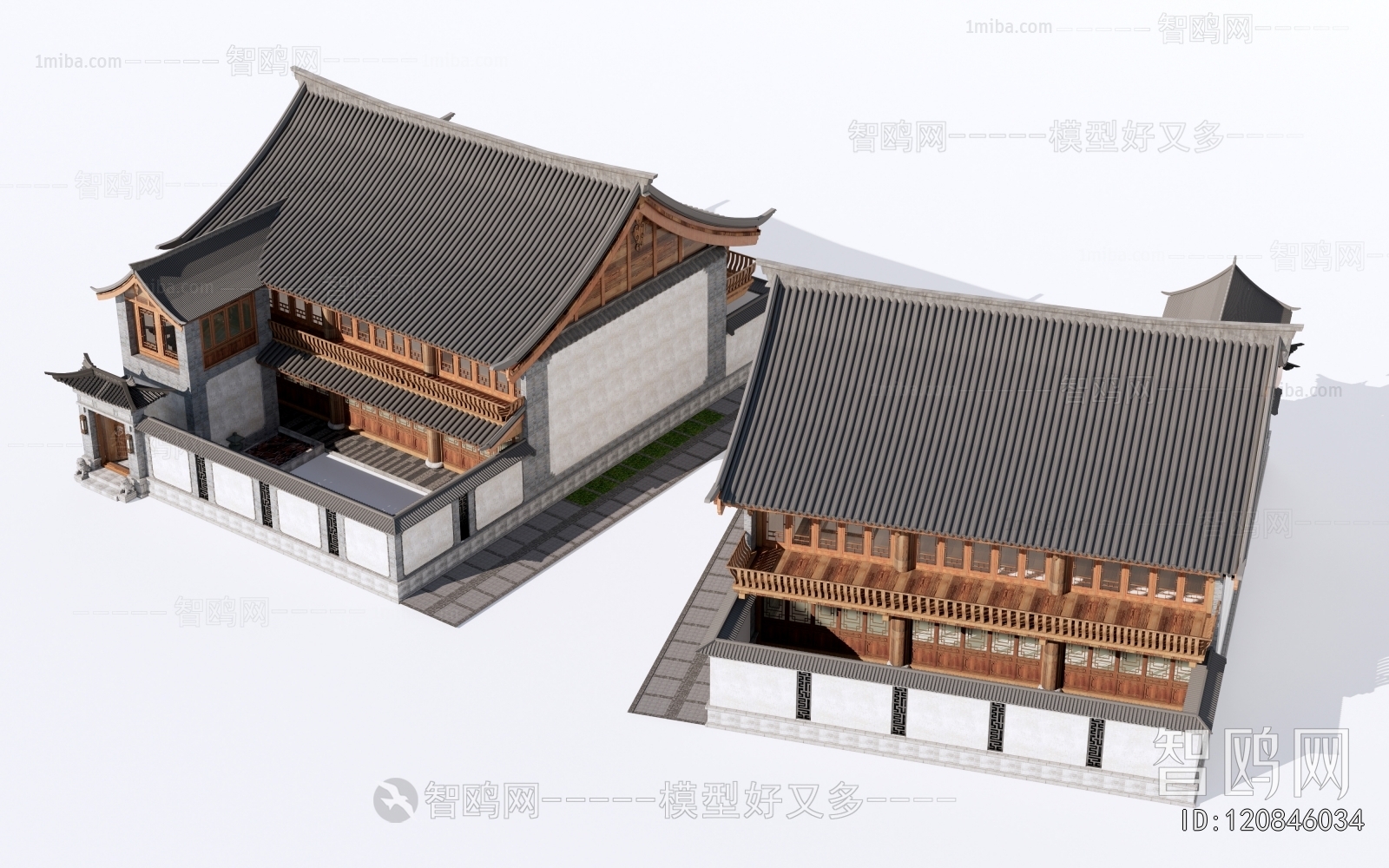 New Chinese Style Appearance Of Commercial Building