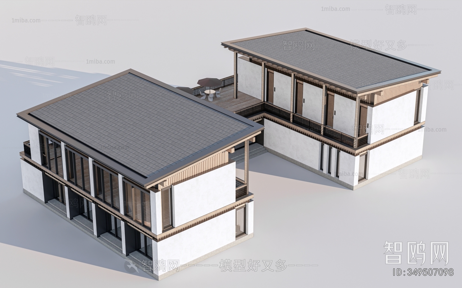 New Chinese Style Appearance Of Commercial Building