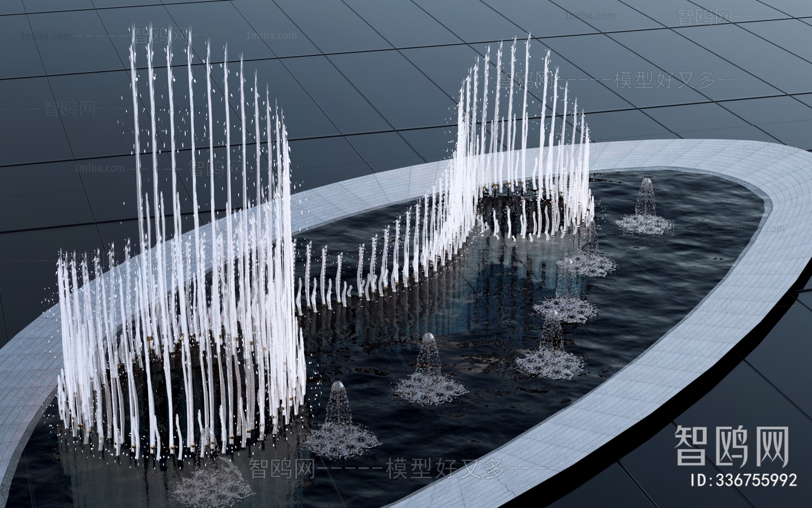 Modern Rockery Waterscape