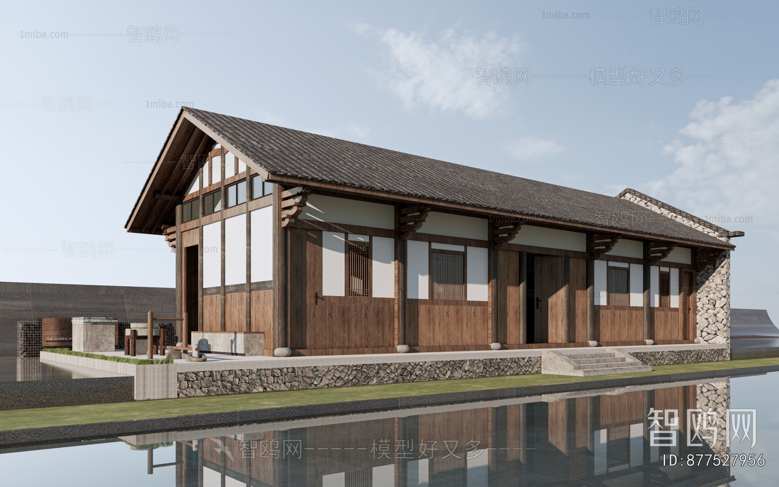 Chinese Style Appearance Of Commercial Building