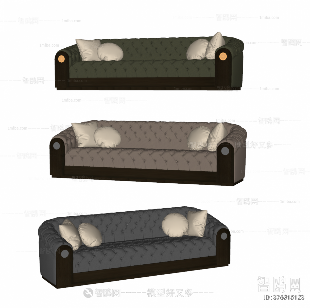 Simple European Style Multi Person Sofa