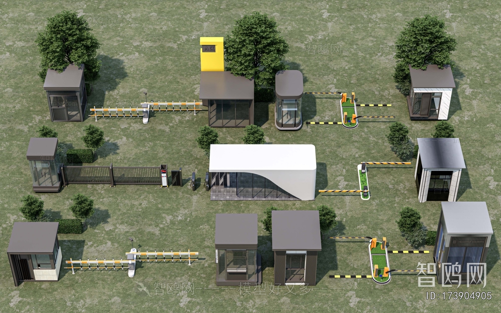 Modern Security Booth