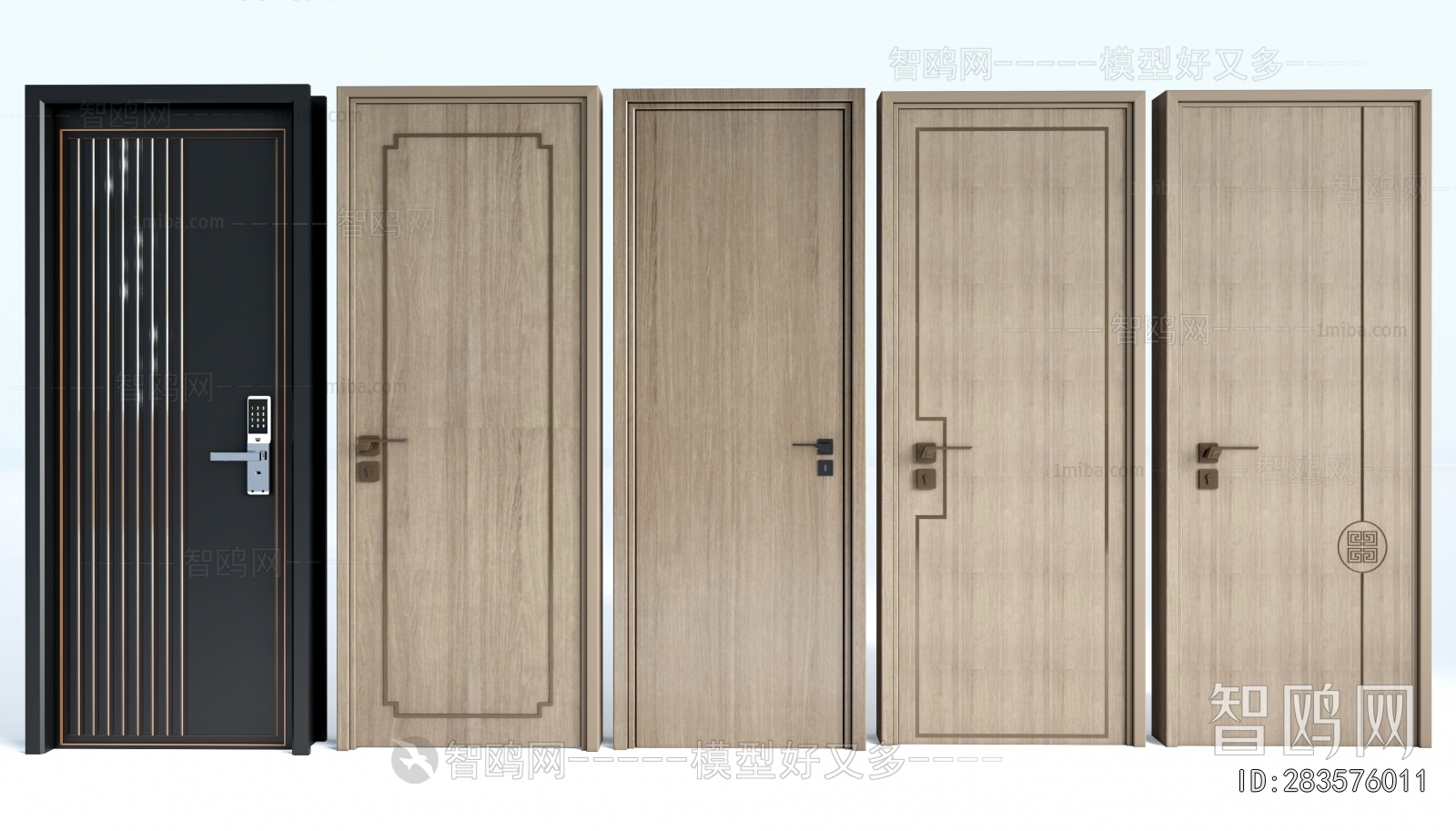 New Chinese Style Single Door