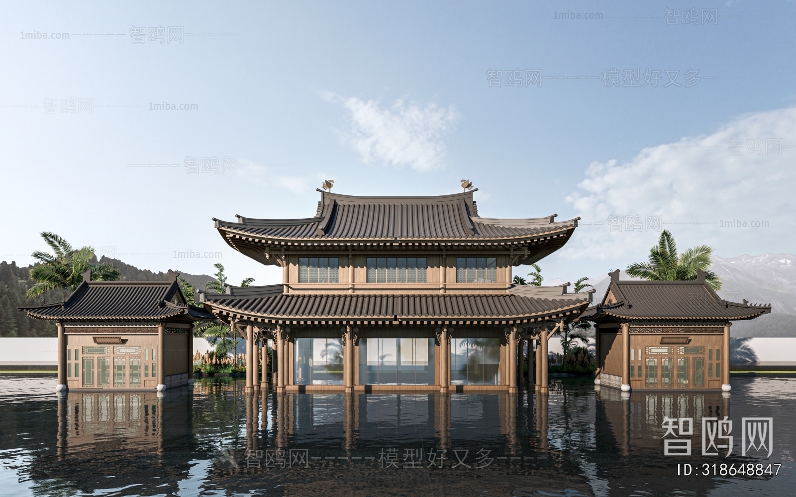 Chinese Style Ancient Architectural Buildings