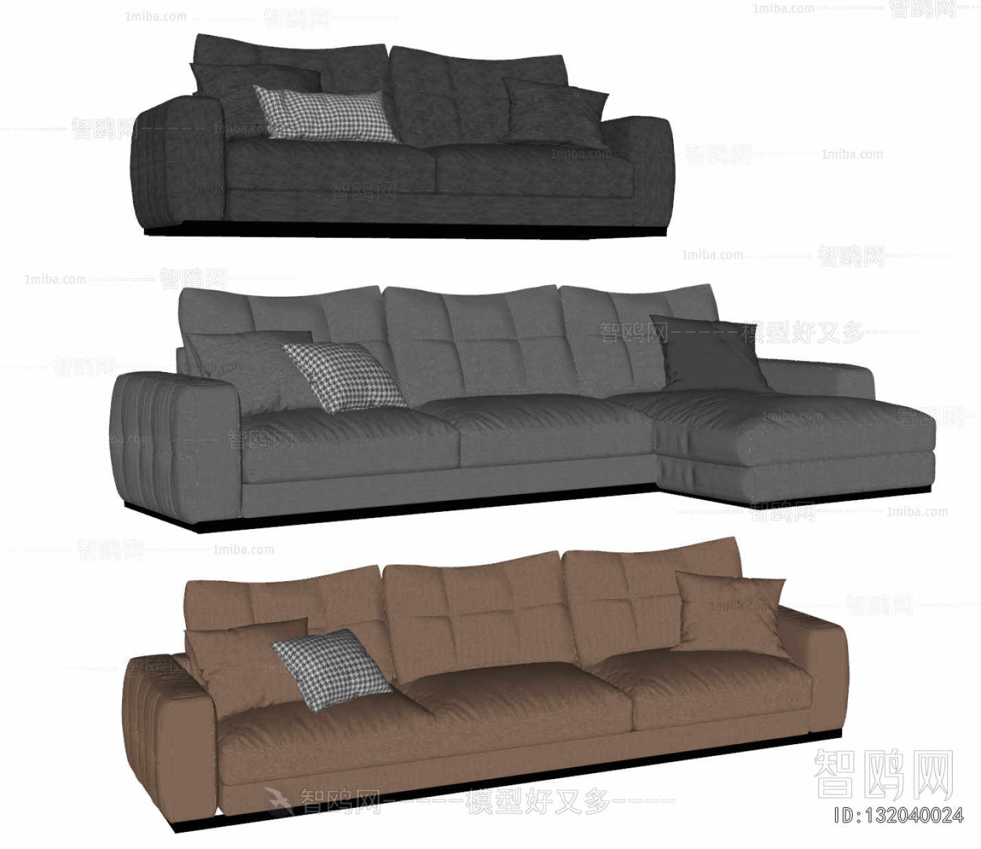 Modern Three-seat Sofa