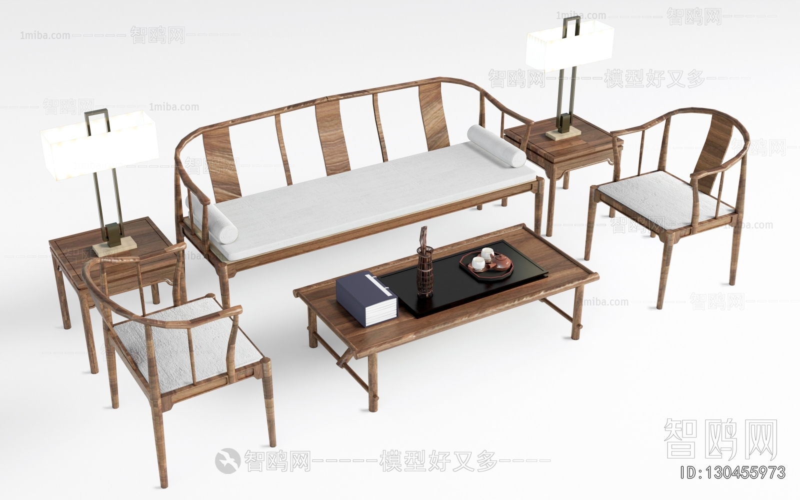 New Chinese Style Sofa Combination