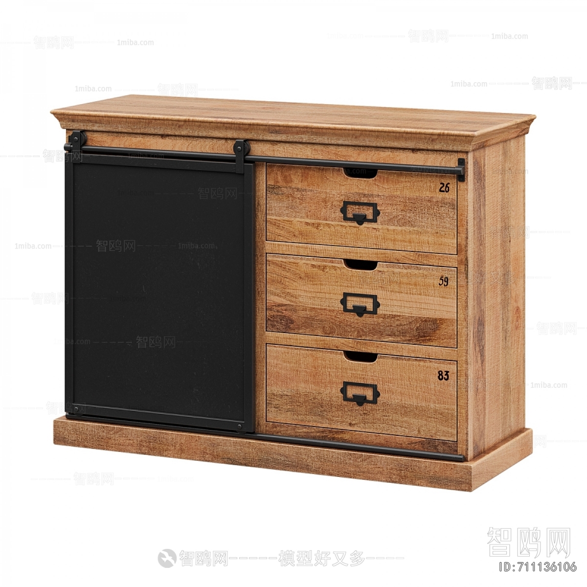 Nordic Style Bedside Cupboard