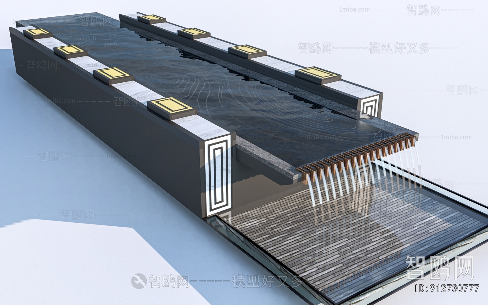 New Chinese Style Rockery Waterscape