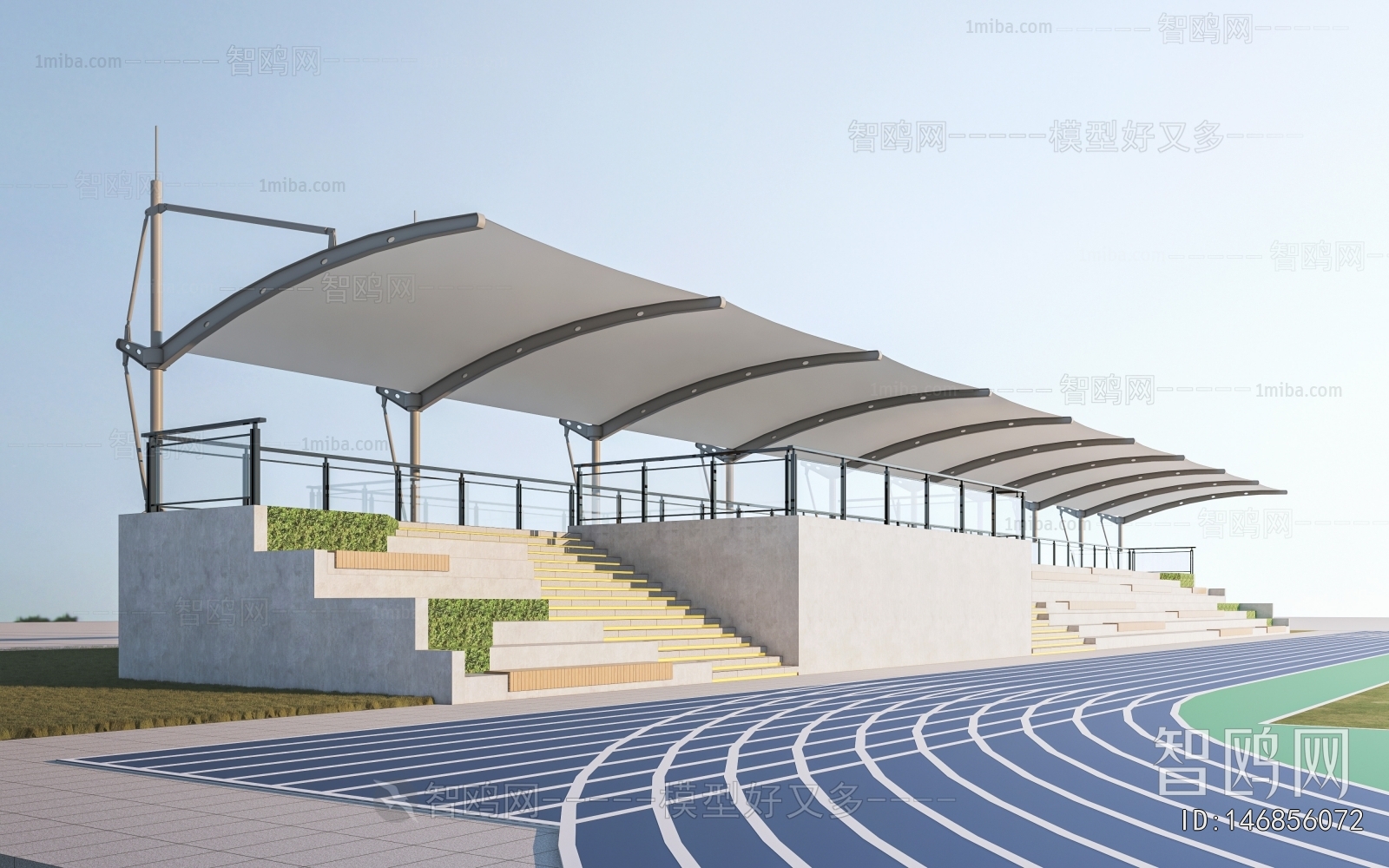 Modern Outdoor Sports Stadium