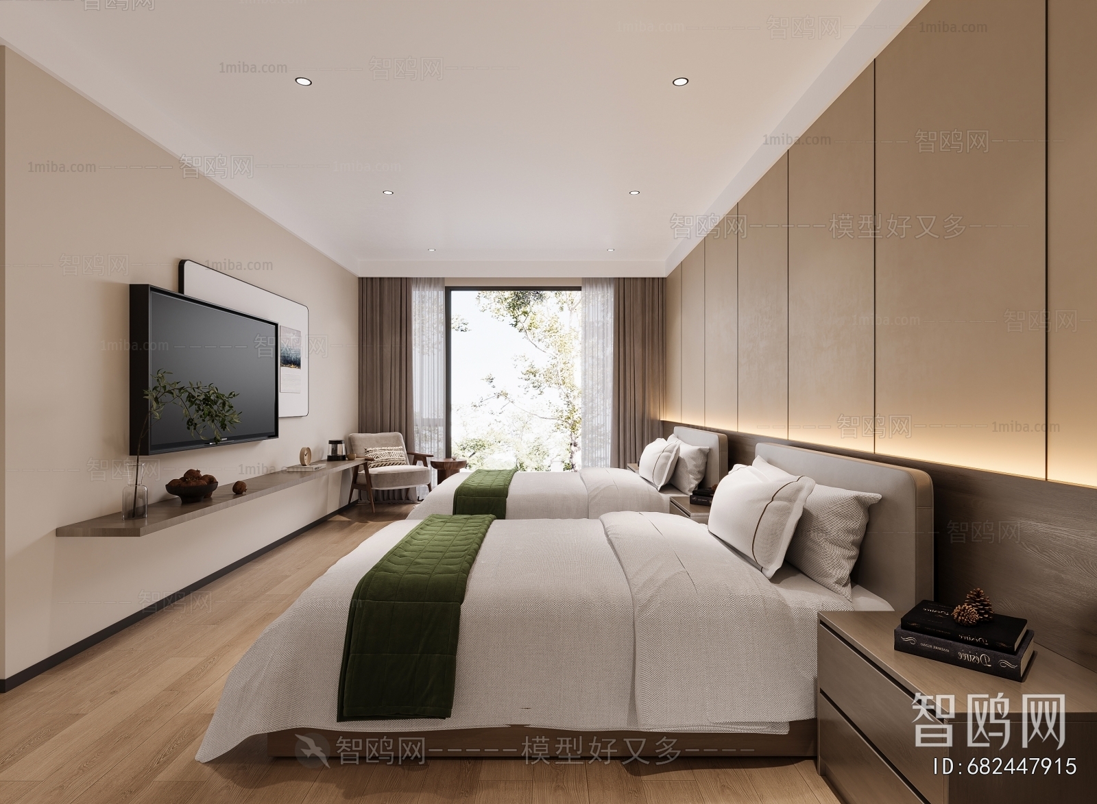 Modern Guest Room