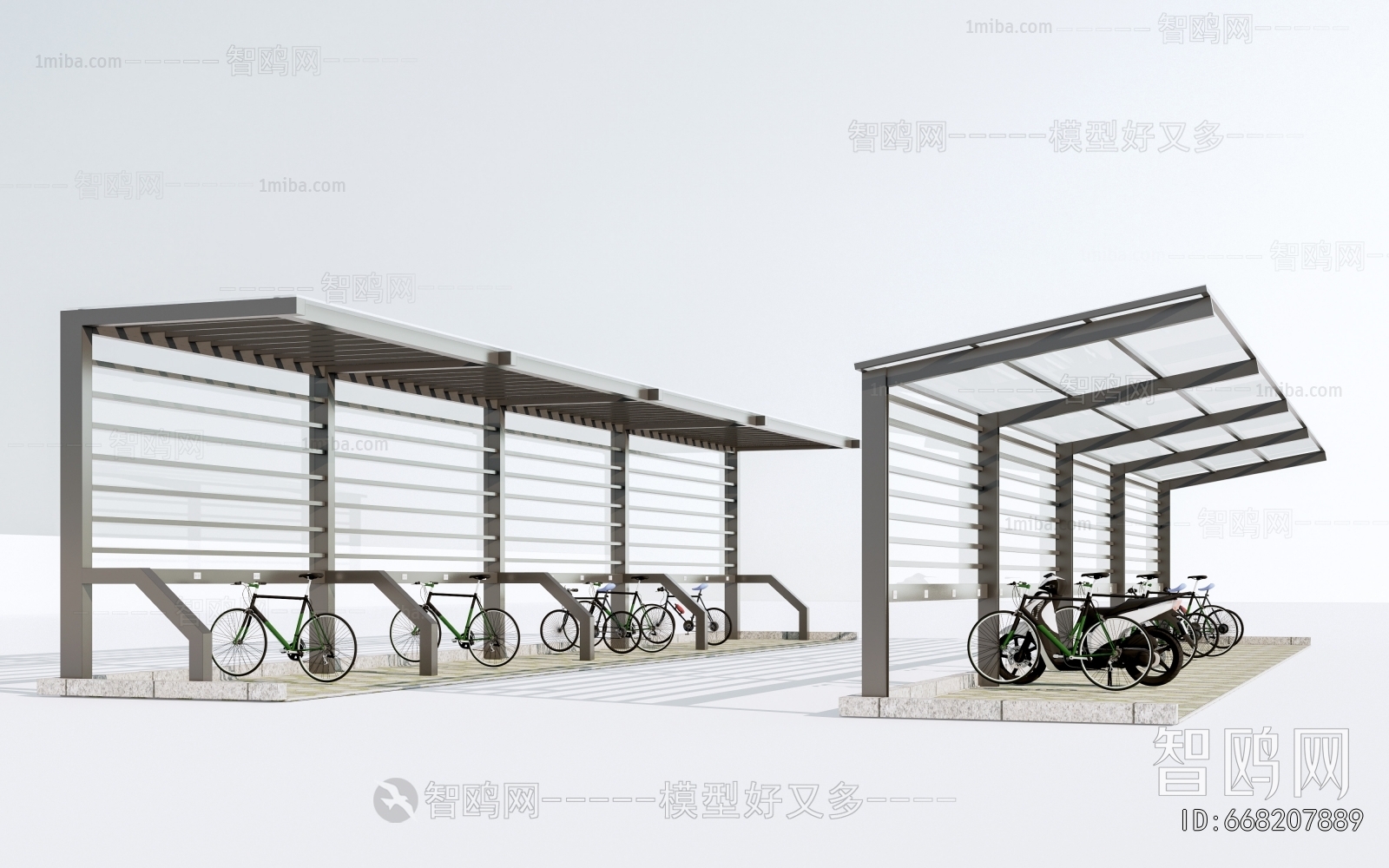 Modern Outdoor Parking Lot