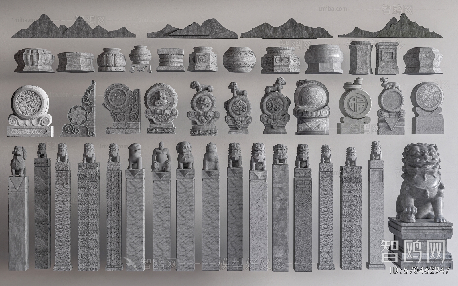 Chinese Style Column