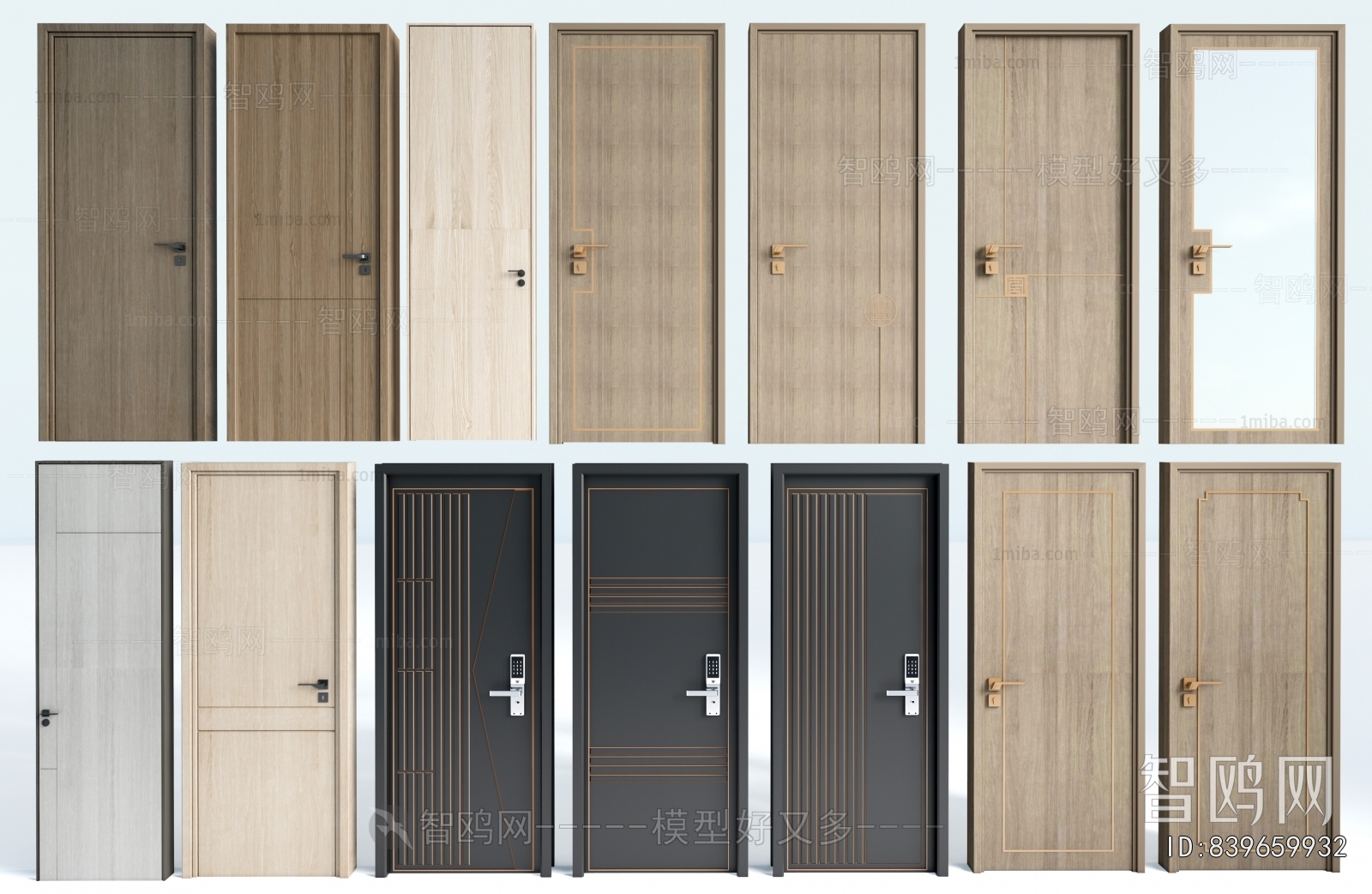 New Chinese Style Single Door