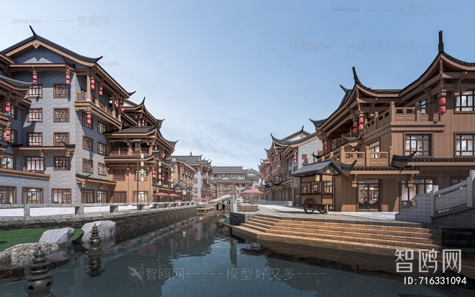 New Chinese Style Commercial Street