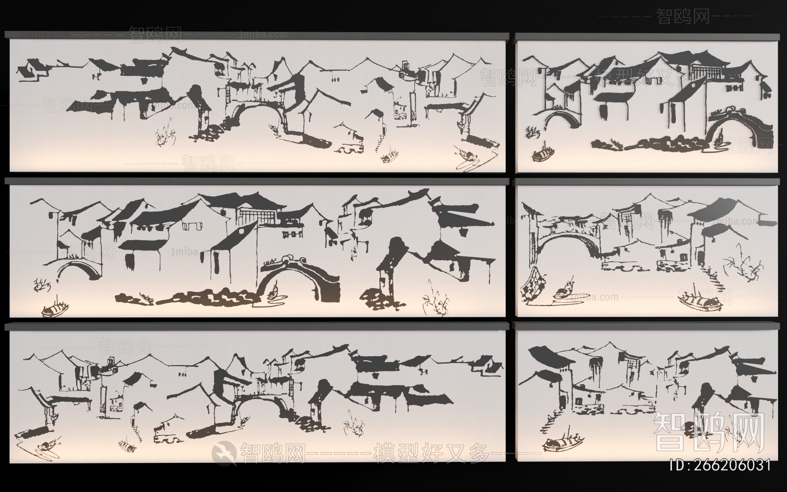 New Chinese Style Landscape Wall