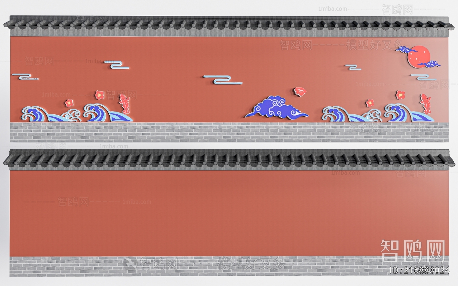 New Chinese Style Landscape Wall