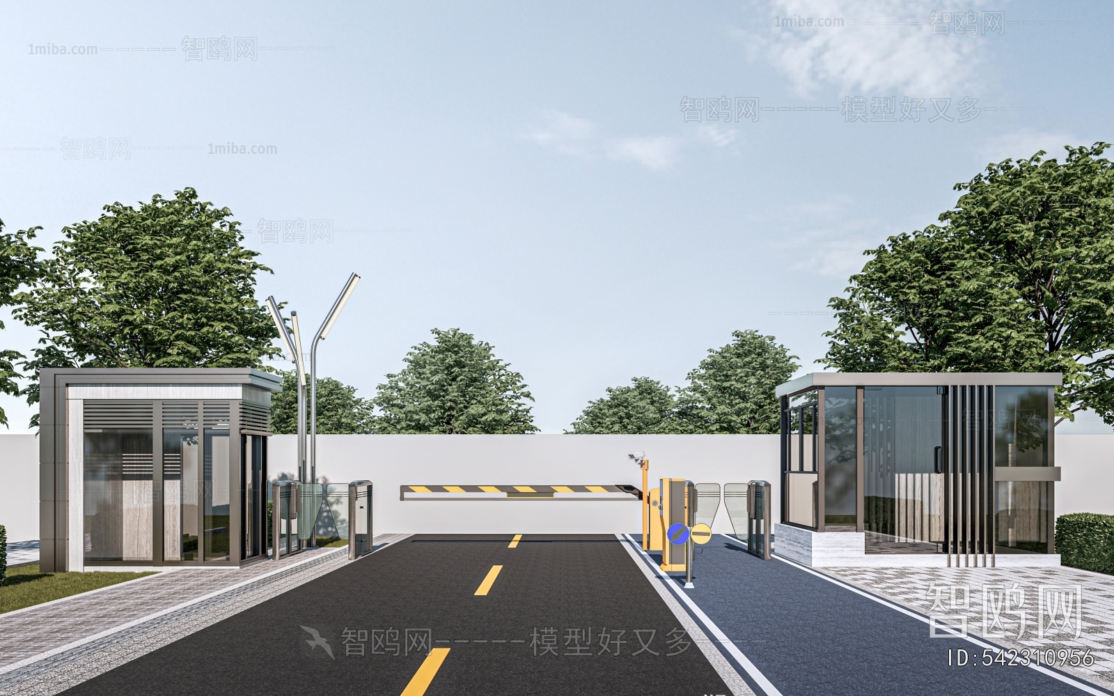 Modern Security Booth