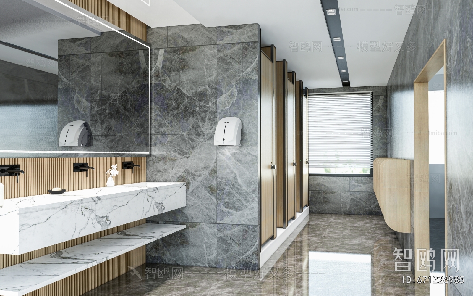 Modern Public Toilet