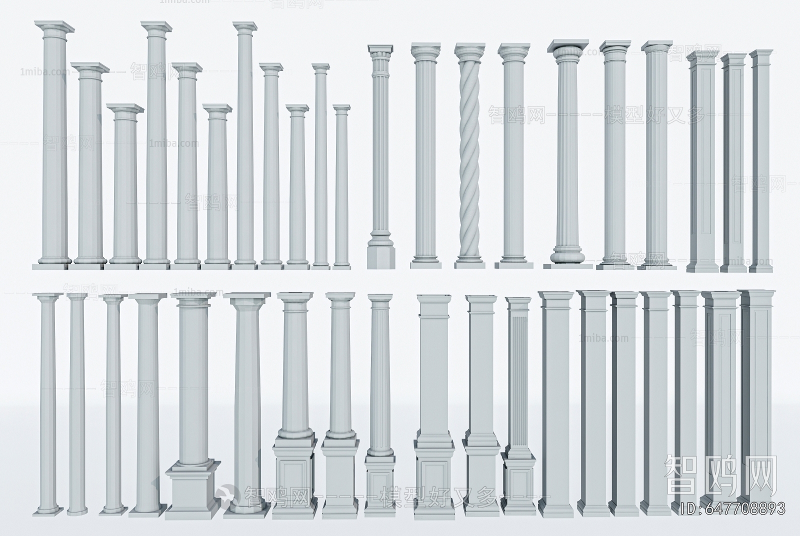 European Style Roman Pillar