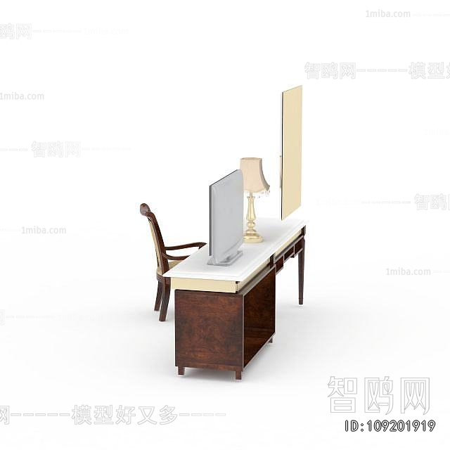 Chinese Style Office Desk And Chair