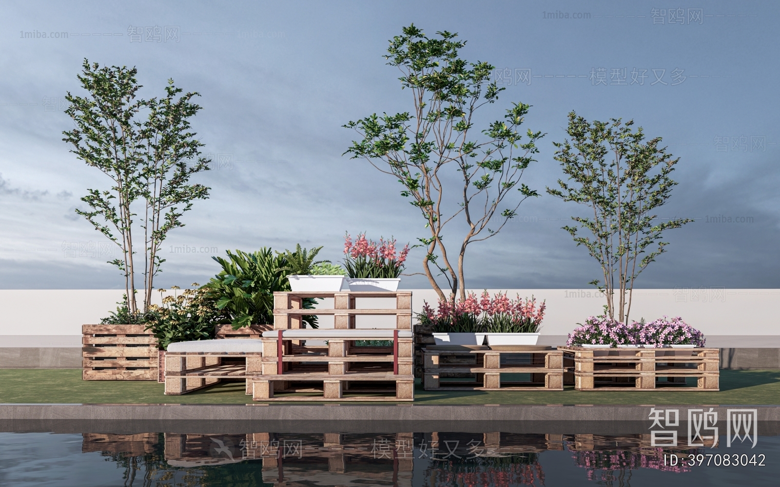 Modern Flower Bed, Flower Bowl, Flower Box