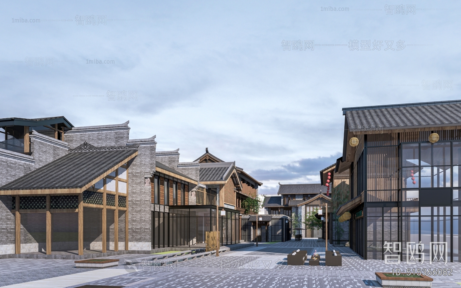 New Chinese Style Commercial Street