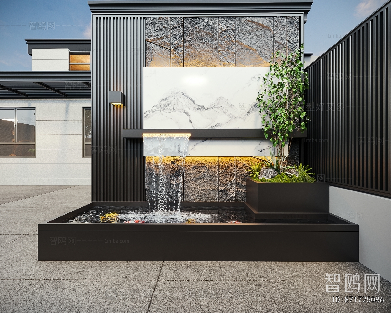 Modern Rockery Waterscape