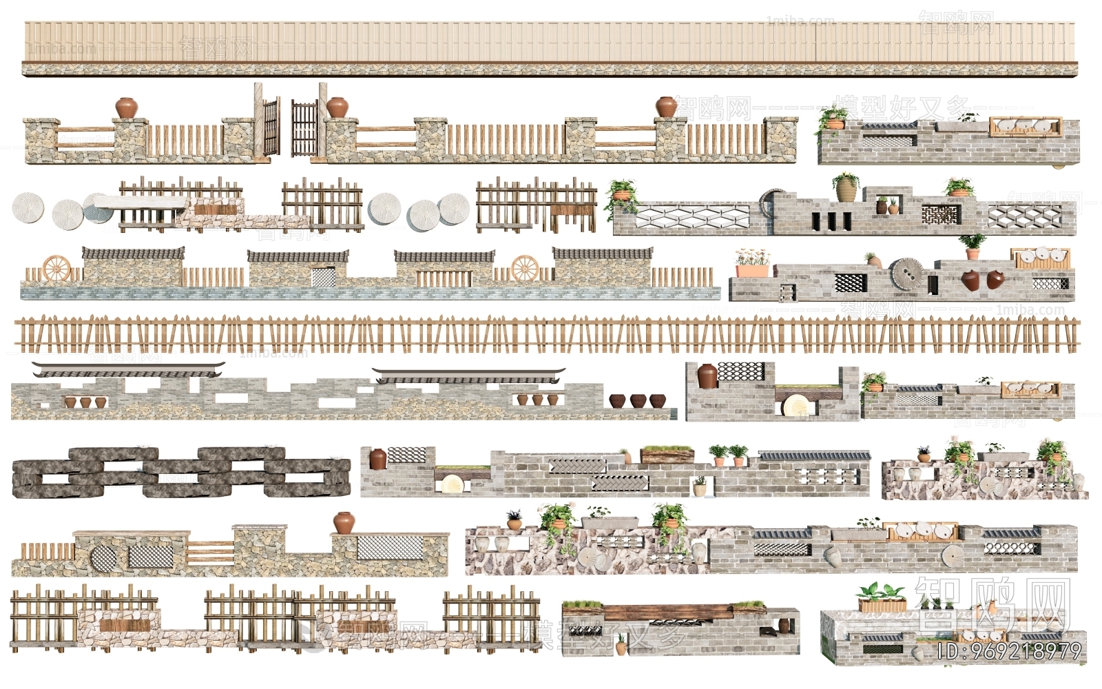 New Chinese Style Landscape Wall