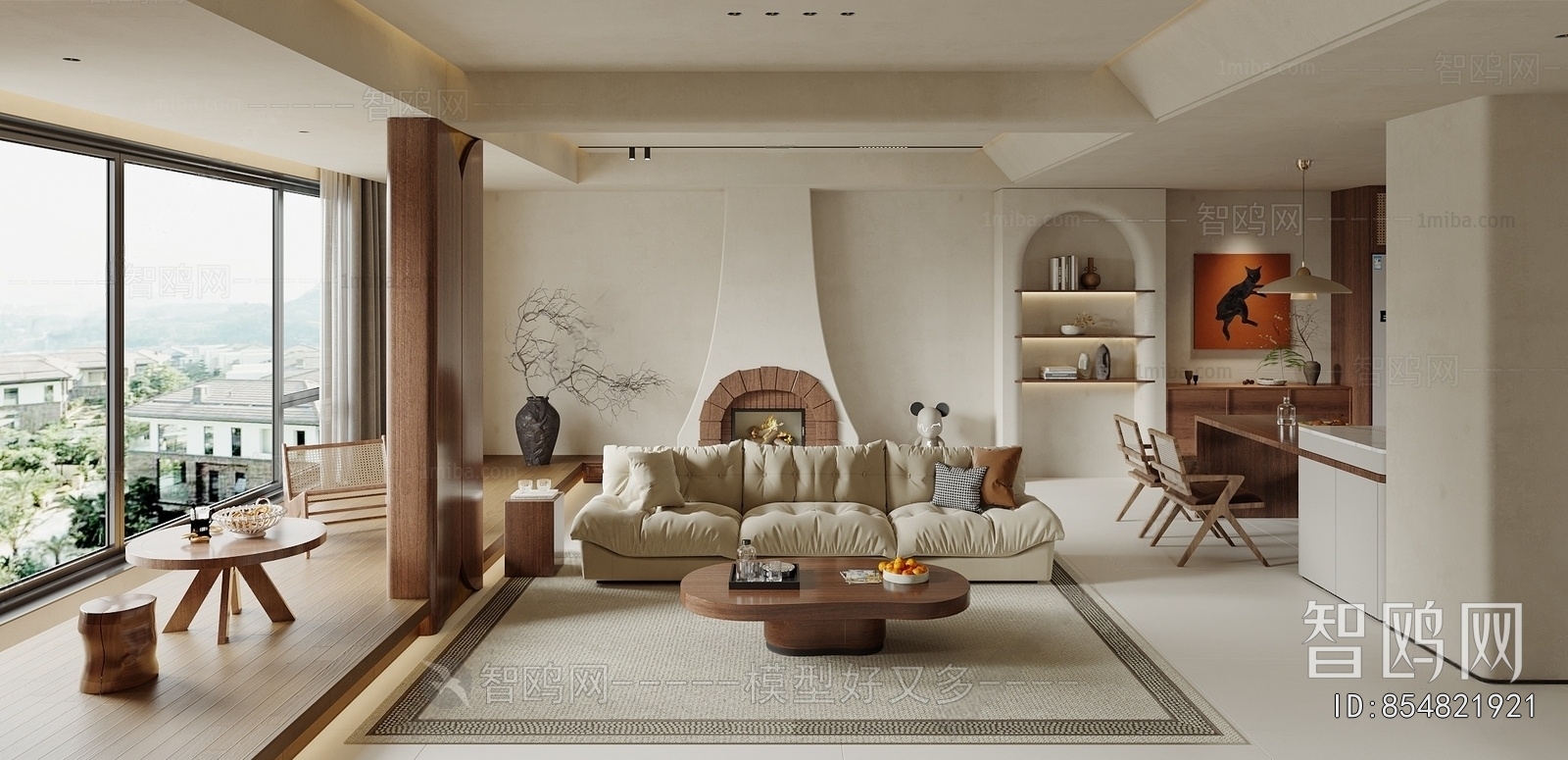 Wabi-sabi Style A Living Room