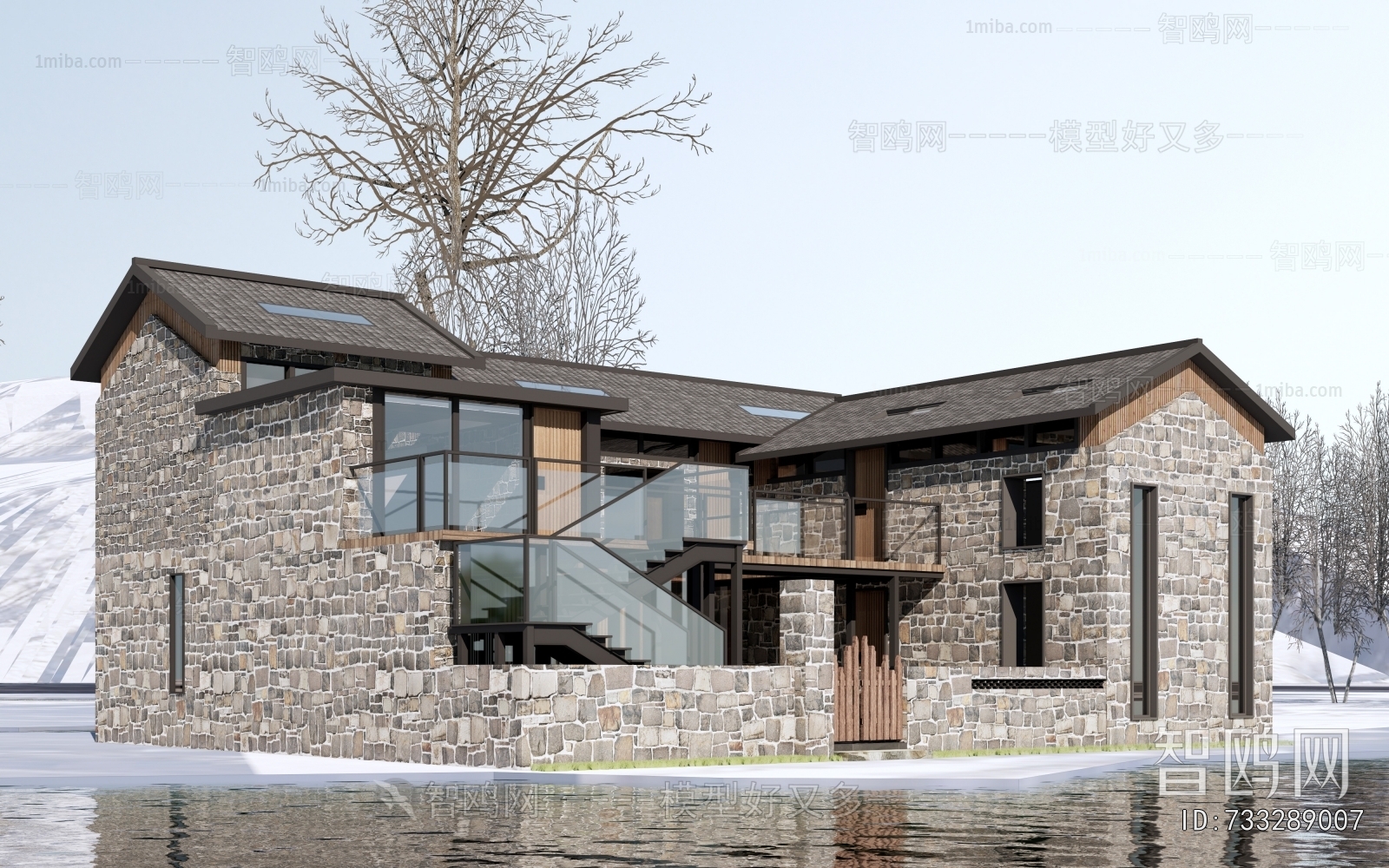 New Chinese Style Appearance Of Commercial Building