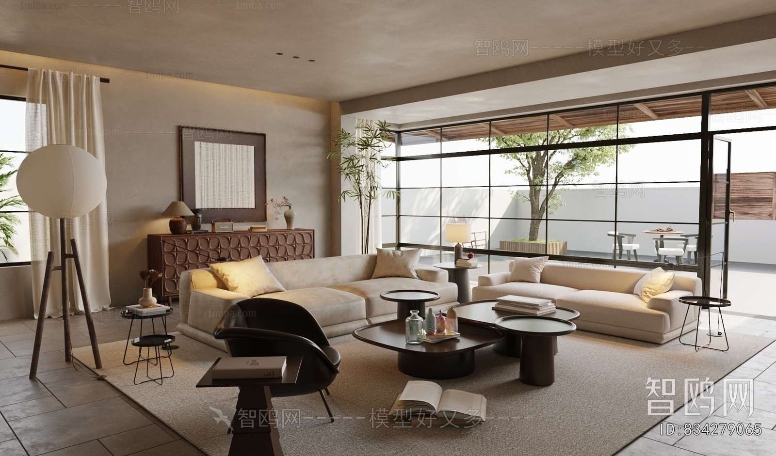 Wabi-sabi Style A Living Room