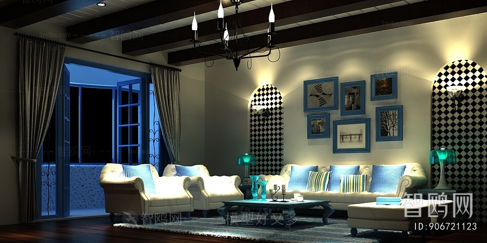 Mediterranean Style Sofa Combination