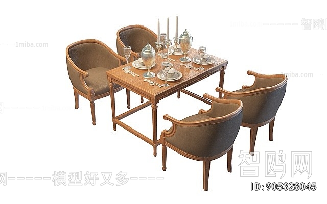 European Style Dining Table And Chairs