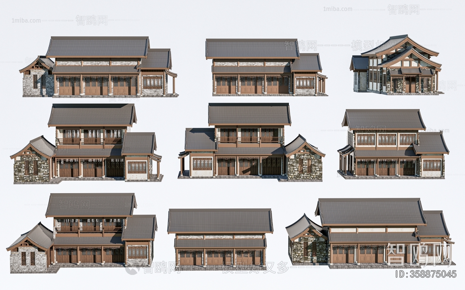 New Chinese Style Appearance Of Commercial Building