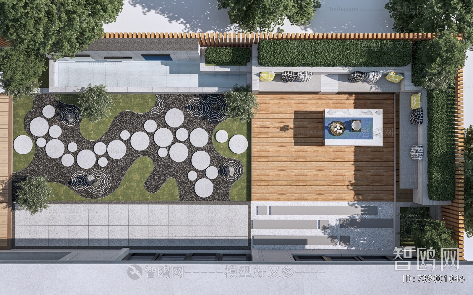 Modern Courtyard/landscape