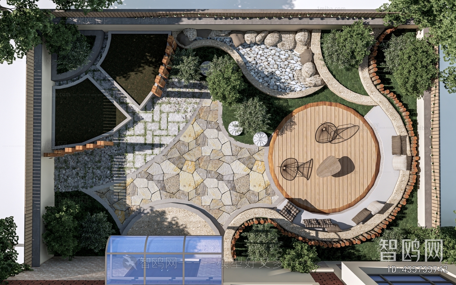 Modern Courtyard/landscape