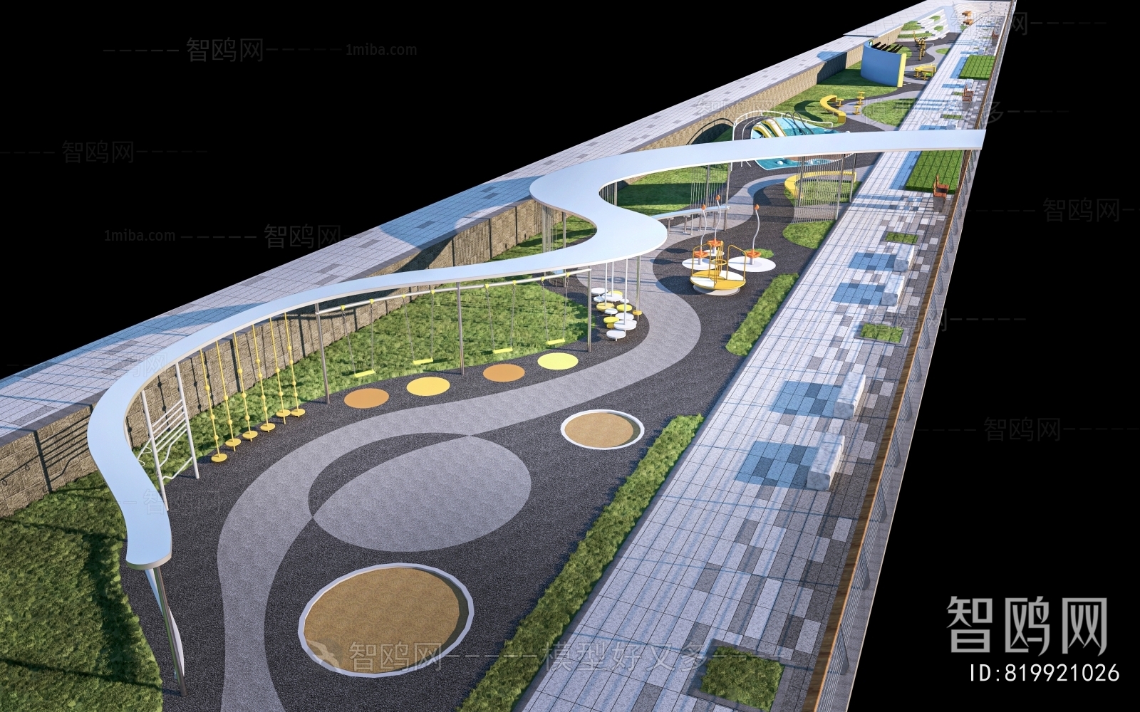 Modern Park Landscape