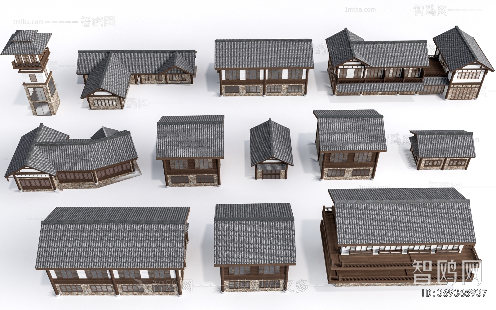 Chinese Style Appearance Of Commercial Building