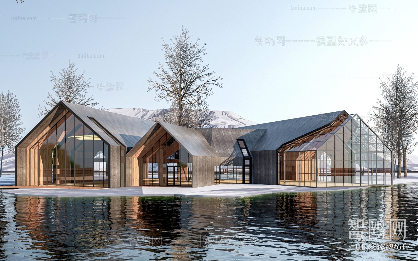 New Chinese Style Appearance Of Commercial Building